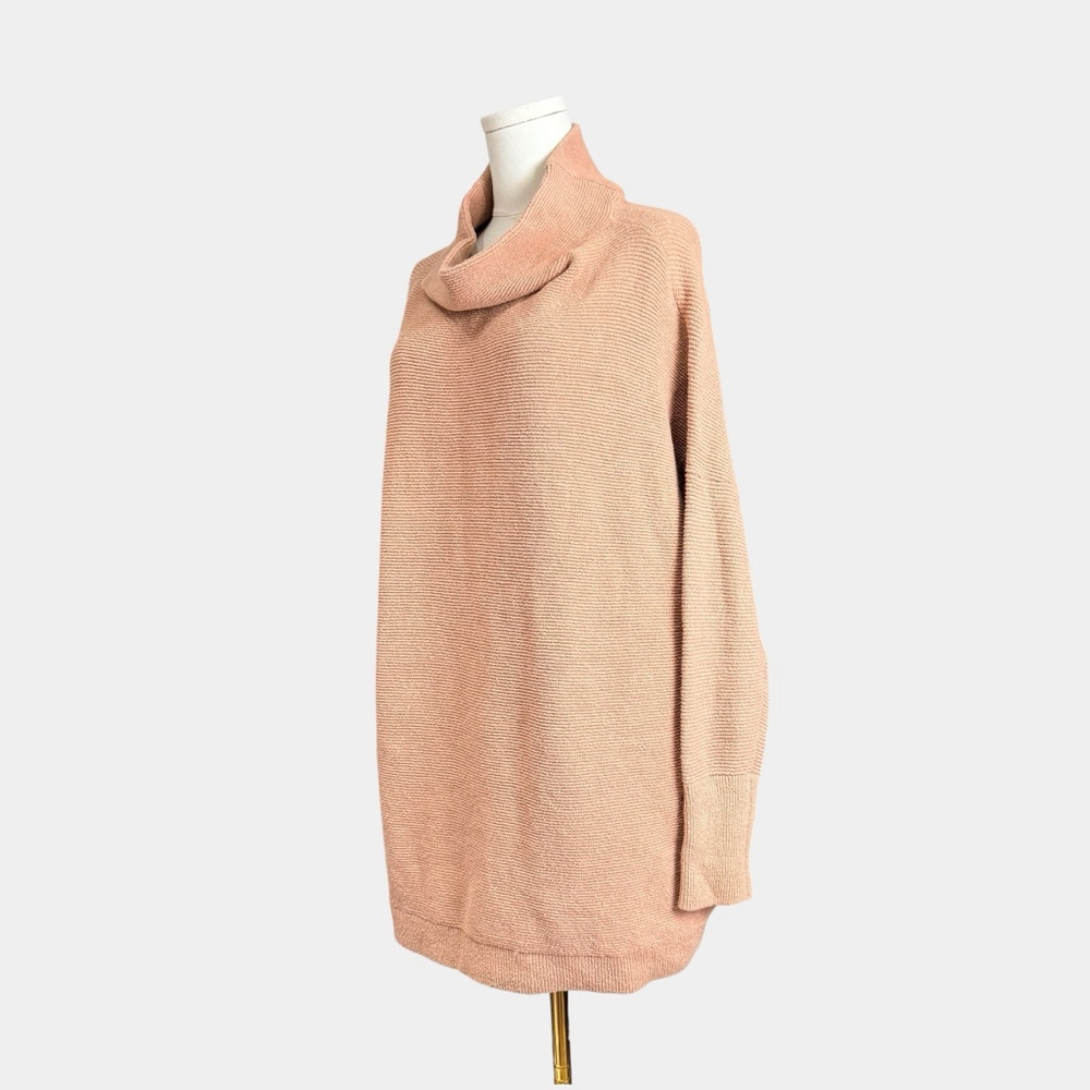FREE PEOPLE Ottoman Tunic Cafe Cream Tunic Sweater, Effortless Pullover, Sz M - Picture 6 of 16